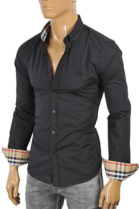 men's burberry dress shirt|designer shirt burberry for men.